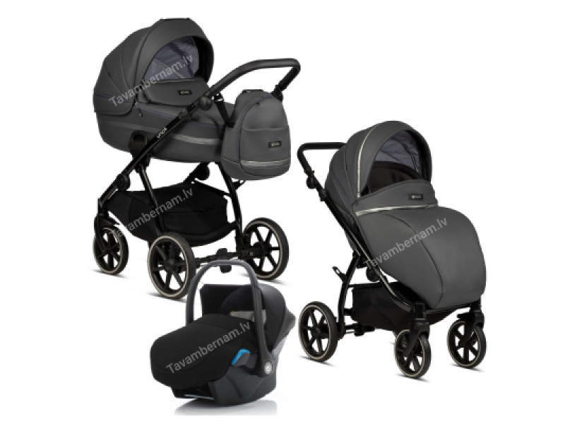 Tutis Uno 3 plus Leather 3-1 166 Licorice bērnu rati trīs vienā (eko-āda) Tutis Uno 3 plus Leather 3-1 166 Licorice bērnu rati trīs vienā (eko-āda)